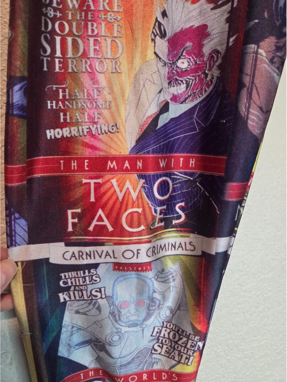 Carnival of Criminals Themed Graphic Leggings, S - Picture 3 of 3